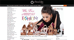 Desktop Screenshot of naturalspindancewear.com